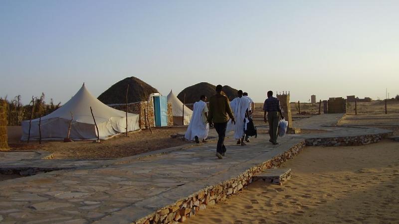 1.	Vista de albergue en Chinguetti, Mauritania