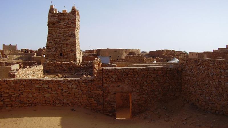 19.	Imagen del minarete de la mezquita en Chinguetti, Mauritania