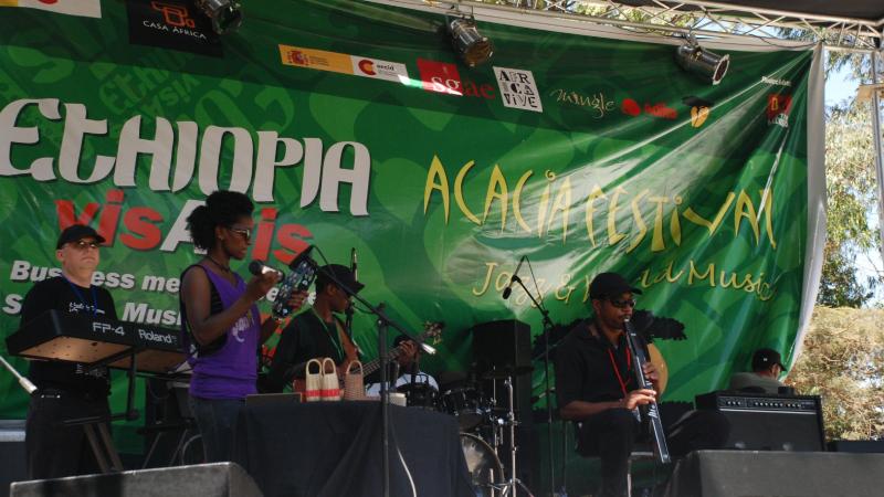 15. Actuación de Addis Acoustic Project en el programa Ethiopia vis a vis organizado por Casa África