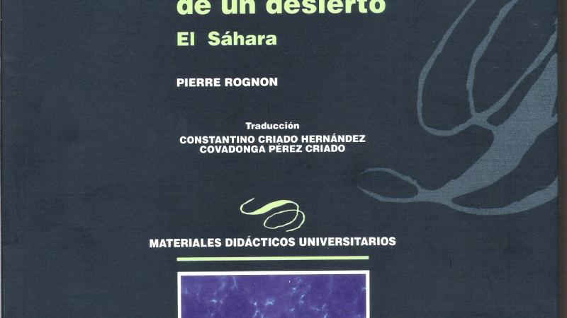 11. Portada del libro Biografía de un desierto. El Sáhara