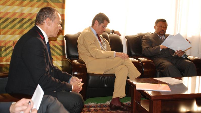 6. Reuniones de Casa África, representada por Luis Padilla - Secretario General -, en la UNECA junto con el embajador de España en Etiopía, Miguel Fernández-Palacios
