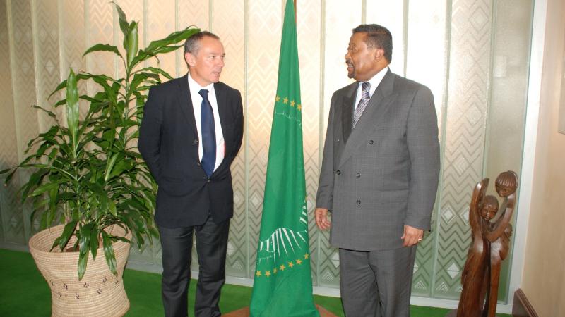 8. Reuniones de Casa África, representada por Luis Padilla - Secretario General -, en la UNECA junto con el embajador de España en Etiopía, Miguel Fernández-Palacios