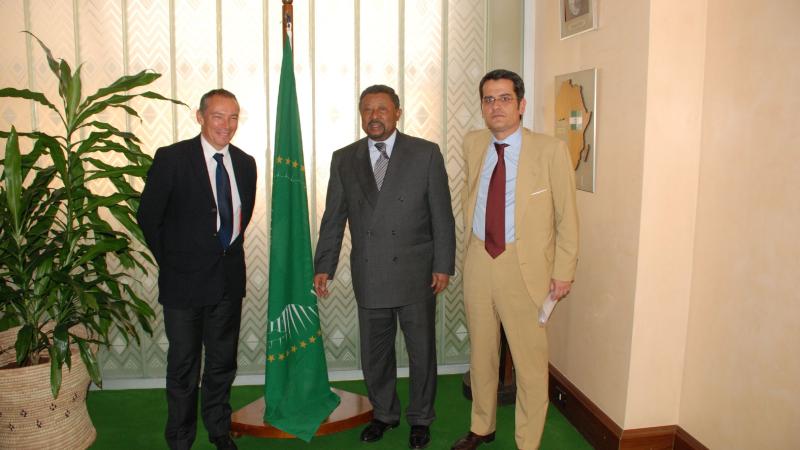 9. Reuniones de Casa África, representada por Luis Padilla - Secretario General -, en la UNECA junto con el embajador de España en Etiopía, Miguel Fernández-Palacios