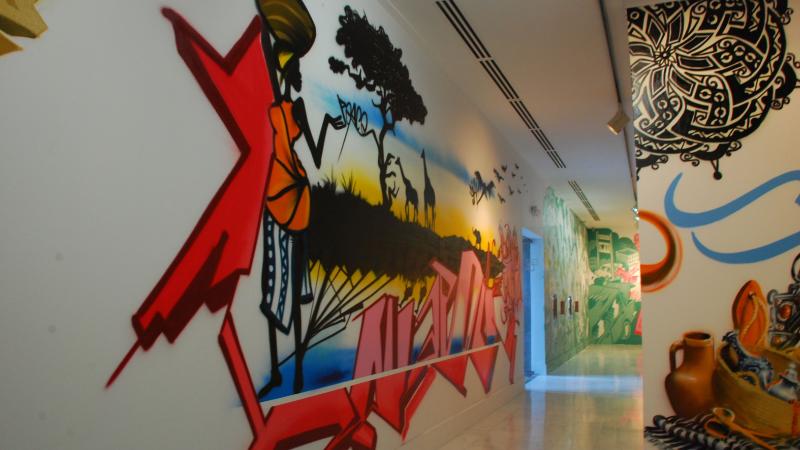 13. Montaje de la exposición Gráffica