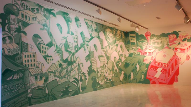 14. Montaje de la exposición Gráffica