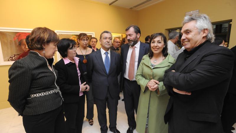 18. Paulino Rivero -Presidente del Gobierno de Canarias- en la inauguración de la exposición Soutoura en Casa África