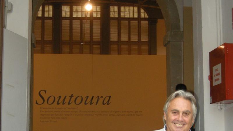 18. Ángel Luis Aldai en la exposición Soutoura en la Recova, Santa Cruz de Tenerife