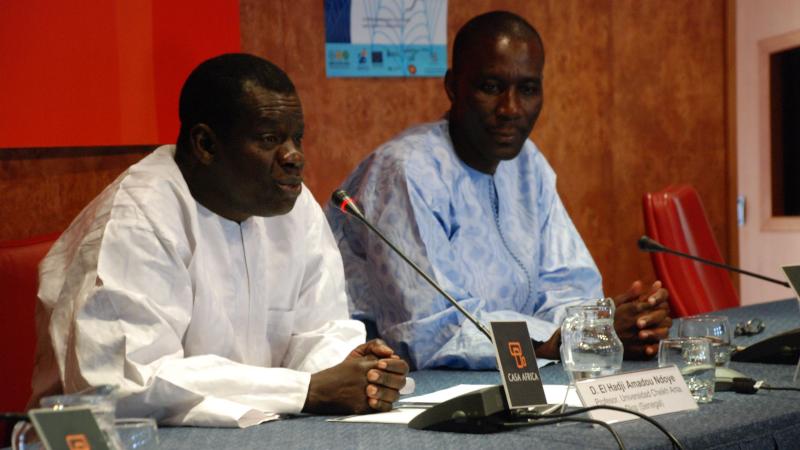 6. Intervención de El Hadji Amadou -Profesor de la Universidad de Cheikh Anta Diop, Senegal- en el homenaje a Léopold Sédar Senghor en Casa África