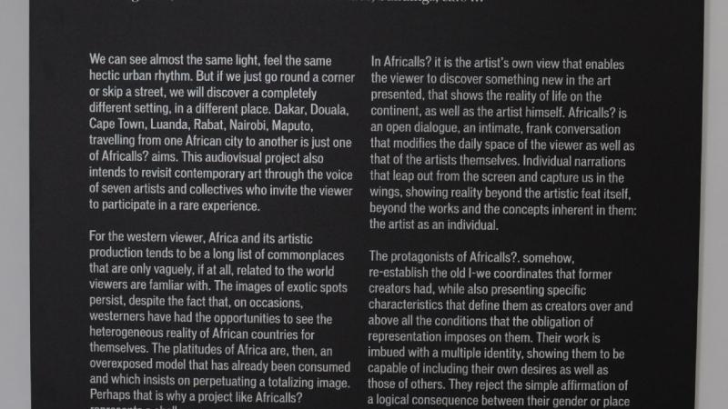 3. Exposición-proyecto audiovisual  Africalls? en la Fundación Nubuke en Accra (Ghana)