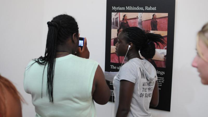14. Exposición-proyecto audiovisual  Africalls? en la Fundación Nubuke en Accra (Ghana)