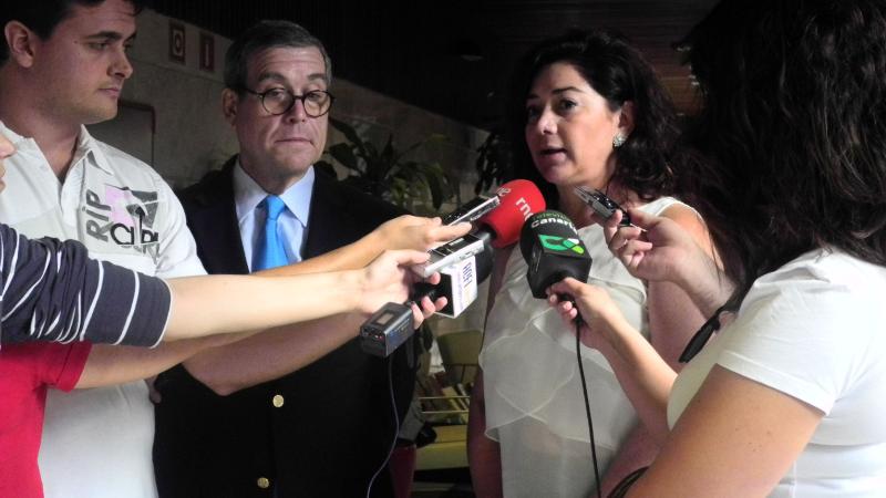 13. Declaraciones de Beatriz Barrera (Presidenta de la ZEC) tras la reunión con antiago Martínez-Caro (Director General de Casa África)