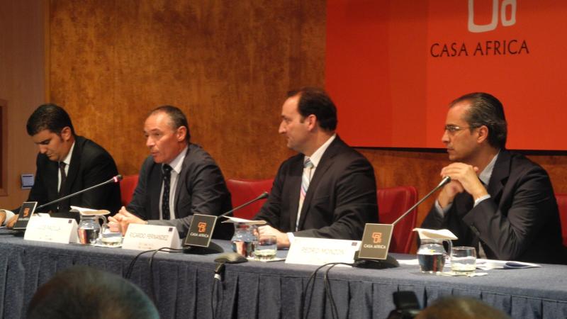 1. Mesa de presentación del Encuentro de Operadores Turísticos Canarias - Marruecos en Casa África