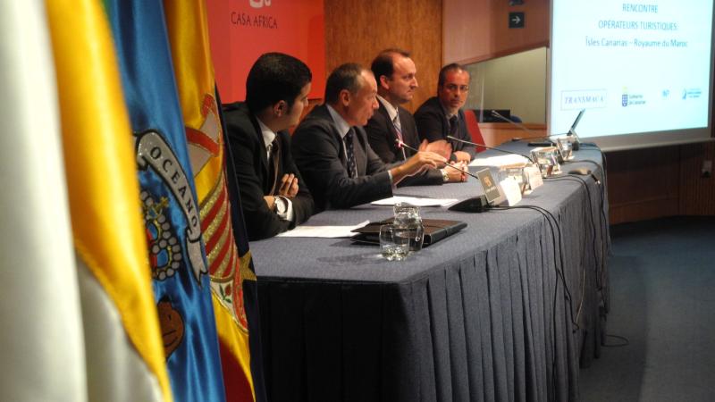 5. Mesa de presentación del Encuentro de Operadores Turísticos Canarias - Marruecos en Casa África