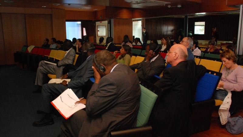 6. Imagen del aforo en el Auditorio Nelson Mandela en Casa África durante las jornadas