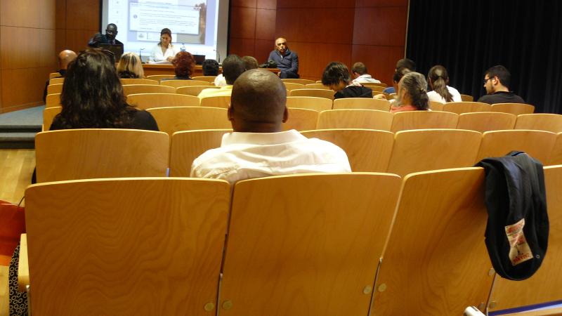 1. Imagen de las intervenciones en Sematlantic, una Comunidad de I+D+i, Primer Seminario de Investigación sobre actividades históricas, económicas y sociales sobre el Mundo Atlántico