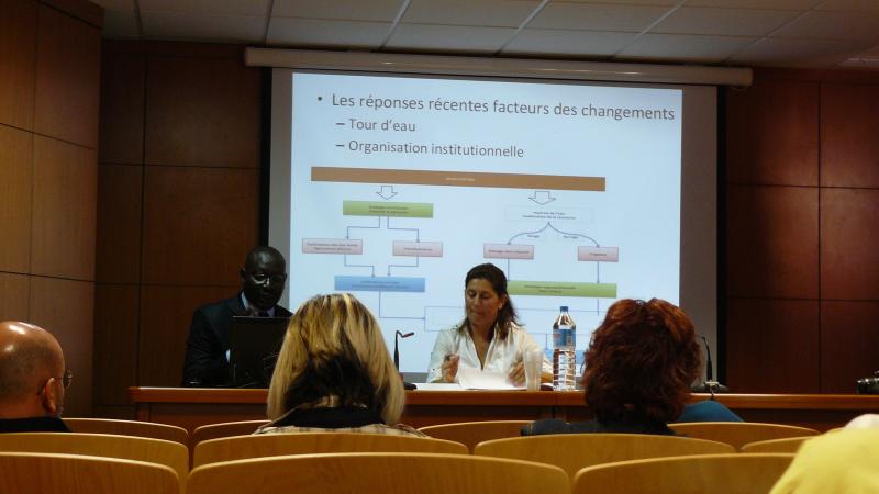 5. Intervención de Adrien Coly, La gestión de los recursos hídricos en una región semiárida: El caso de la cuenca del río Senegal, Profesor de Hidrología. Universidad Gaston Berger, de Saint-Louis (Senegal)