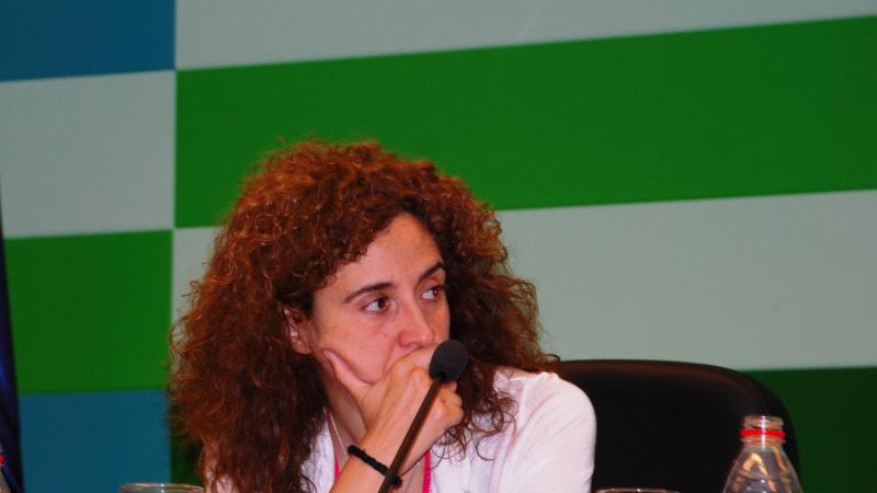 8. Imagen en la presentación del Congreso de Itziar Ruiz-Giménez (Universidad Autónoma de Madrid, UAM) y directora del Congreso