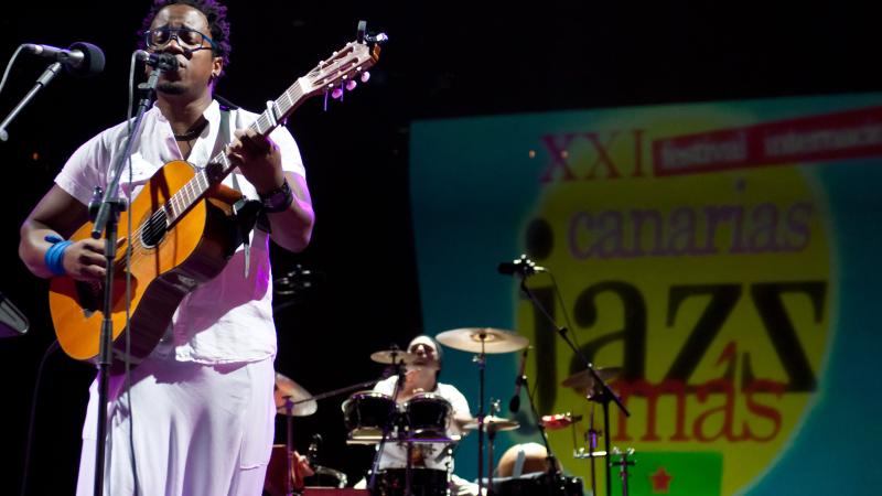 21. Actuación de Blick Bassy en el Festival de Jazz en Las Palmas de Gran Canaria