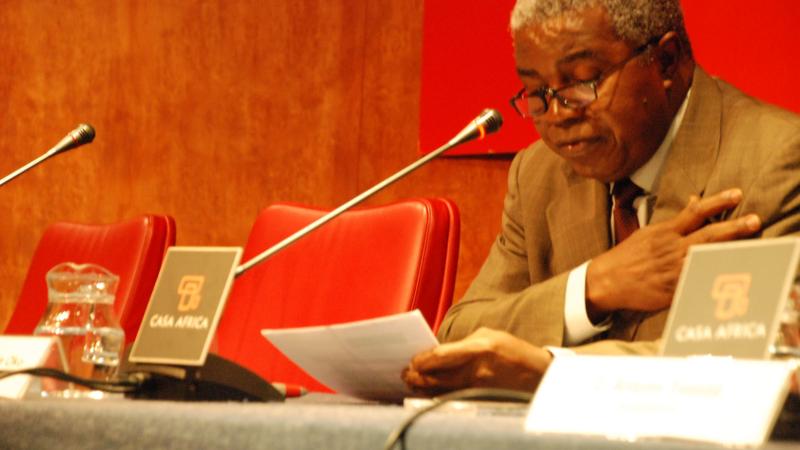 11. Intervención de Teodoro Bondyale -Secretario de la FAAC- durante el acto del III Aniversario de la Federación de Asociaciones de Africanos en Canarias (FAAC) en Casa África