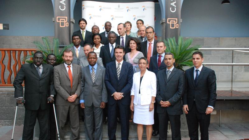 1. Imagen de los participantes a la I Reunión del Espacio Atlántico Euroafricano celebrada en Casa África