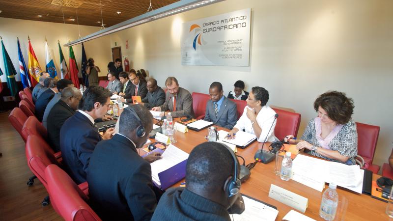 5. Imagen de la I Reunión del Espacio Atlántico Euroafricano celebrada en Casa África
