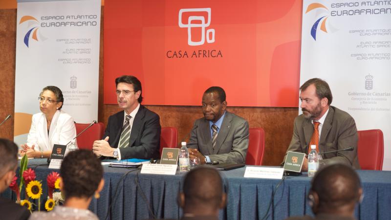 6. Imagen de las conferencias realizadas por la I Reunión del Espacio Atlántico Euroafricano celebrada en Casa África