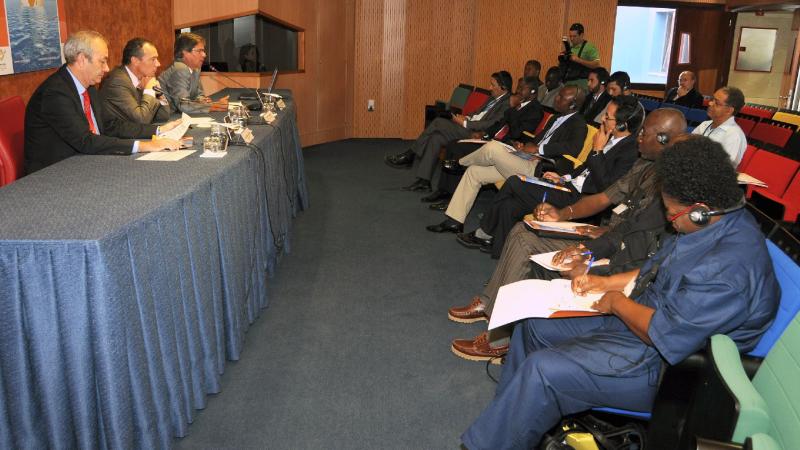 5. Imagen del Seminario Gestión Portuaria dirigido a la Asociación de Mujeres del Sector Portuario de África Central y Occidental en Casa África