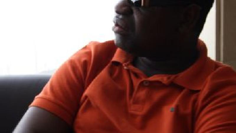 25. Imagen de Landry Wilfrid Miampika (República del Congo) en su participación en el SILA, 2009