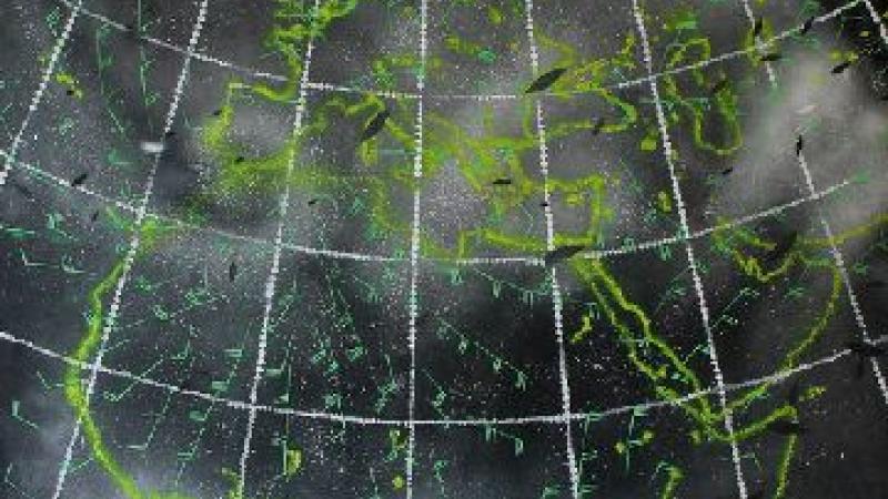 10. Imagen de Wind map, obra realizada por Conor Ralphs para la residencia artística en Hangar (Barcelona), 2012