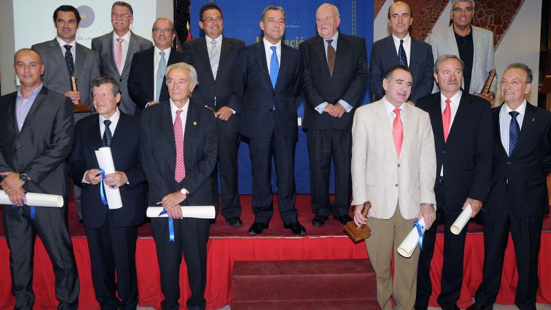 4. Imagen del acto de entrega de los Premios Fundación Puertos de Las Palmas en 2012 a Casa África