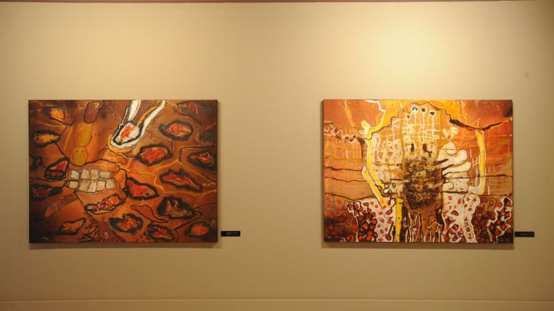 17. Imagen de la exposición en Casa África AEA Tubab: ¿África es así, m’zungu?, 2008
