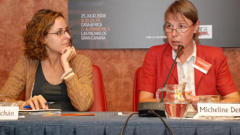 6. Imagen de la mesa de debate Crisis Alimentaria en África en Casa África, 2008
