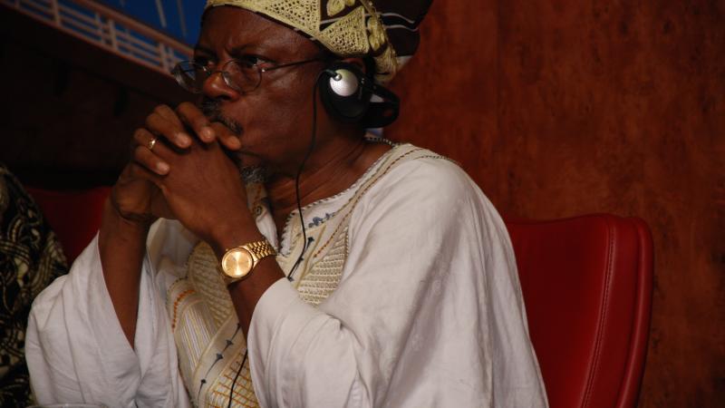 2. Imagen de Toyin Falola en el VI Congreso de Estudios Africanos en el Mundo Ibérico (2008), en Casa África