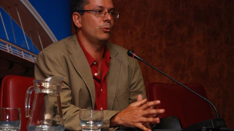 10. Imagen de Germán Santana -Coordinador del VI Congreso de Estudios Africanos en el Mundo Ibérico (2008)-