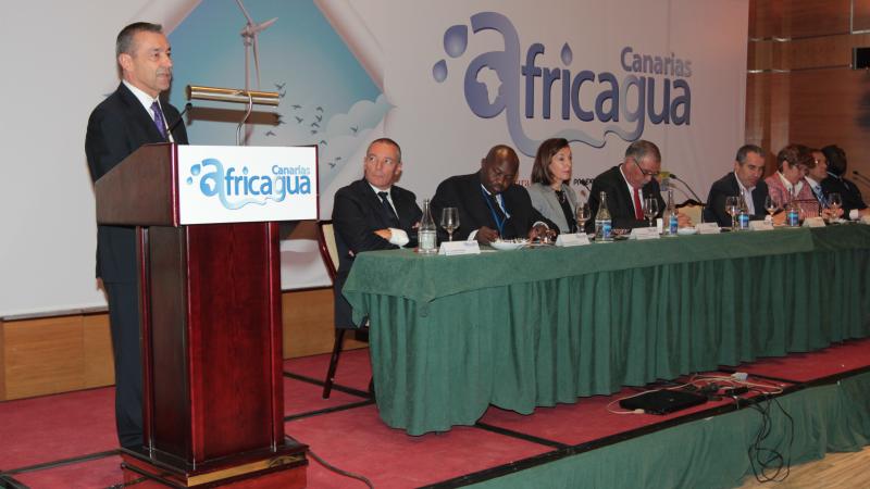 1. Imagen de la presentación de Africagua en Fuerteventura, 2012