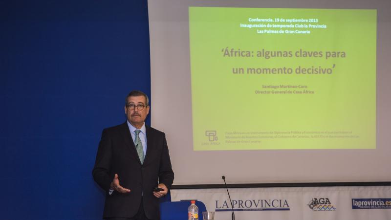 4. Intervención del Sr. Santiago Martínez-Caro -Director General de Casa África- en la conferencia CLub 'La Provincia', 2013