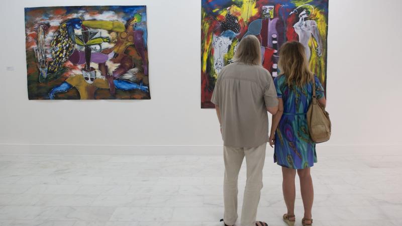 9. Imagen de la exposición Escena Caboverdiana en Casa África