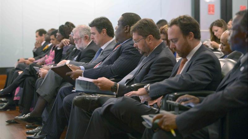 12. Imagen del aforo del Seminario Inversión y Turismo en África, 2014 en Nueva York