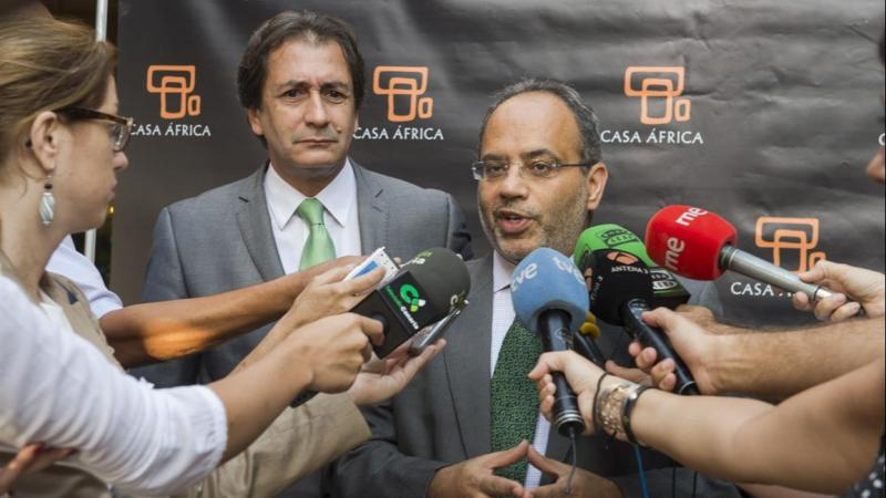 1. Imagen de Carlos Secretario Ejecutivo de la Comisión para África de Naciones Unidas (UNECA) previa a la conferencia