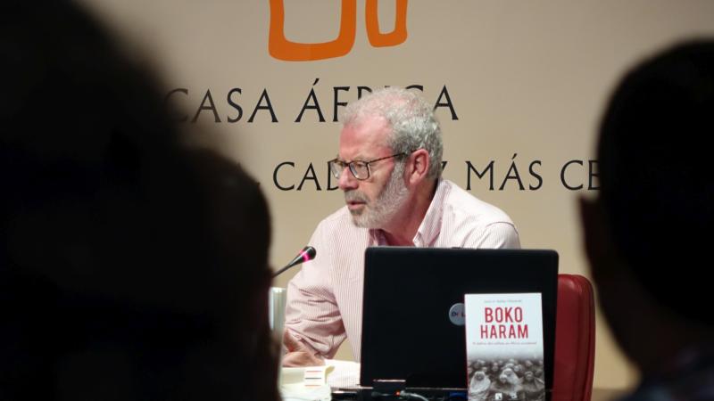 24. Intervención de Jesús Núñez con la ponencia  Boko Haram. El delirio del califato en África occidental, en la Mesa 2: El yihadismo en África. El caso de Nigeria y Boko Haram