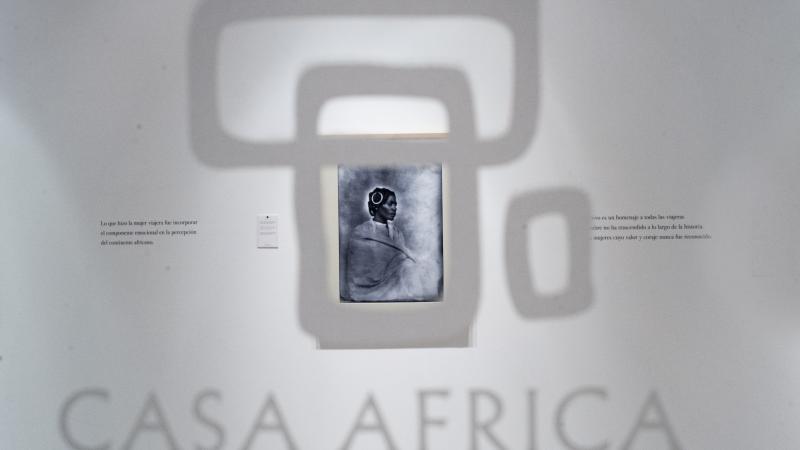 1. Imagen de la inauguración de la exposición Madagascar 1906 en Casa África, 2015