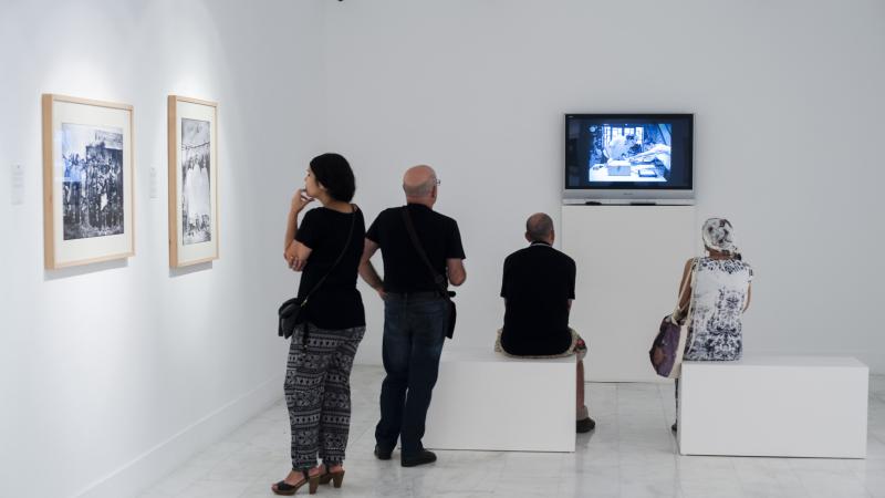 9. Imagen de la inauguración de la exposición Madagascar 1906 en Casa África, 2015