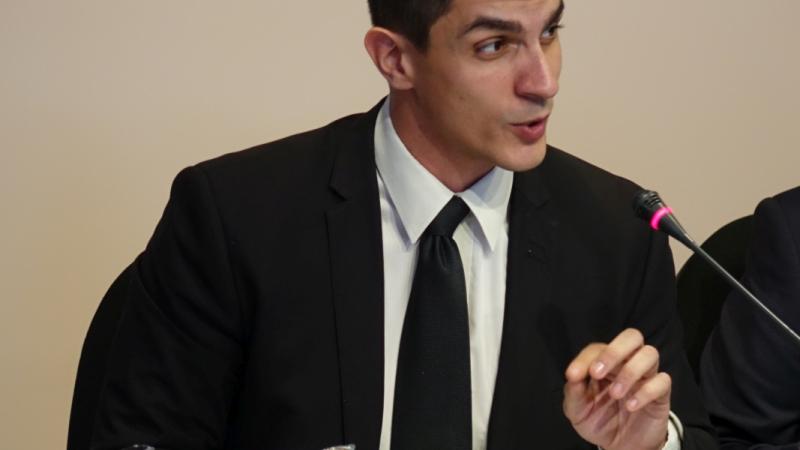 14. Imagen de Gustavo de Carvalho, Investigador Senior del Institute for Security Studies (ISS), en el desarrollo del Panel 1: La (in)seguridad en África hoy