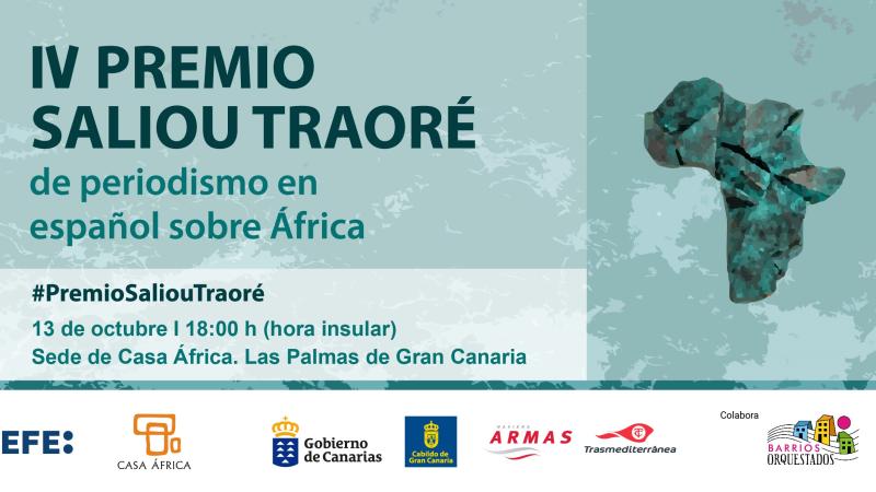 Invitación Entrega IV Premio Saliou Traoré, 2022