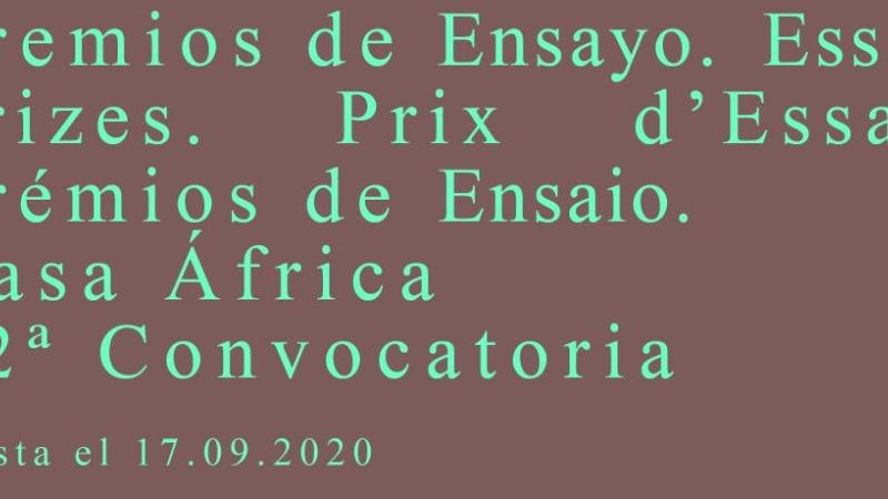 12ª Convocatoria de los Premios de Ensayo Casa África
