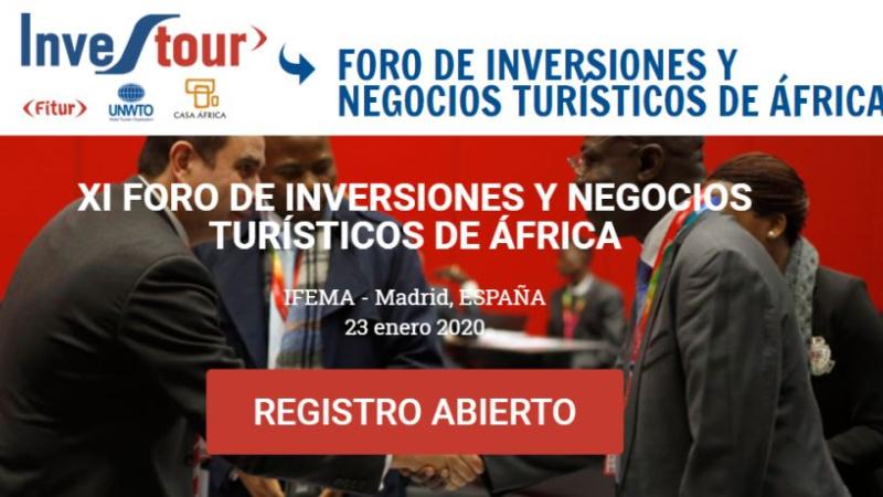 INVESTOUR 2020. XI Foro de Inversiones y Negocios Turísticos en África