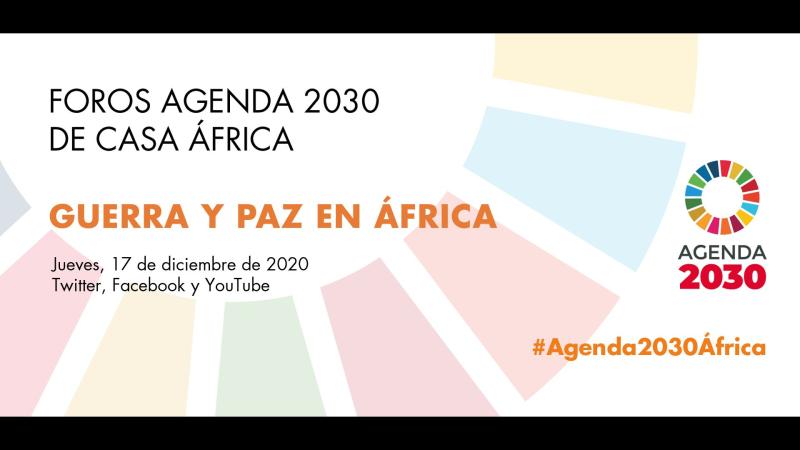 Webinar #Agenda2030: Guerra y paz en África