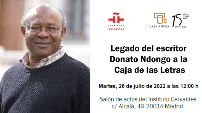 Coloquio/homenaje a Donato Ndongo y entrega de legado a la Caja de las Letras