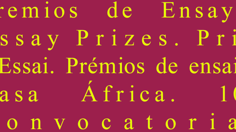 Casa África convoca la décima edición de su premio de ensayo